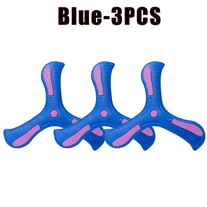 1-20PCS Kids Triangle Boomerang EVA Foam Flying Disc Outdoor Sports Toy Family Parent Child Interactive Game Birthday Gift - Qoraheyhub