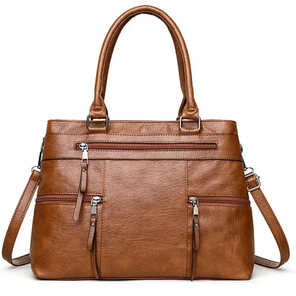 Elegant Handbag for Women High Quality Leather Top-Handle Bags Purse Ladies Shoulder Crossbody Bag Large Casual Tote 2025 Hot