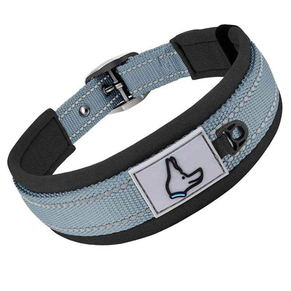 Padded Dog Collars for small Medium large Dogs Reflective Wide Pet Collars Adjustable Heavy Duty Nylon Neoprene Dog Collar