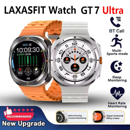 LAXASFIT Smart Watch GT7 Ultra 1.52-inch AMOLED Screen Bluetooth Talk Sports Fitness Smartwatch for Men Women Watch Holiday Gift - Qoraheyhub