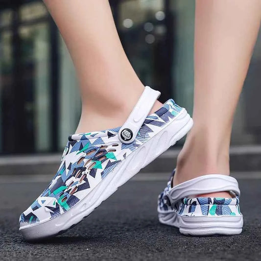 48-49 Men's Outdoor Clogs Beach Shoes Breathable Sandals Home Slippers Summer Slip On Shoes Men Flip Flops Shoes Sandalias Mujer