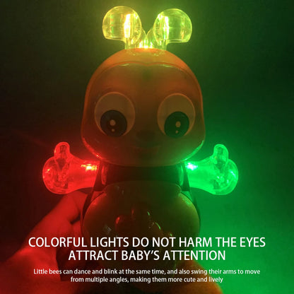Vocal Toy Cartoon Bee Electric Toys With Sound Flash Lighting Sing Dance for Girls Boys Children Electronic Pets Music Toy Gifts - Qoraheyhub