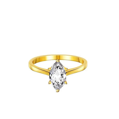 S925 Sterling Silver  Marquise Cut 1 Carat Moissanite Engagement Yellow Color Ring For Women Jewelrieshub 4.5 5 5.5 4.5-5-5.5-6-6.5-7-7.5-8-8.5-9-