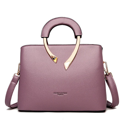 GENUINE VANDERWAH High Quality Pu Leather Casual Tote Luxury Handbags Women Bags Designer Shoulder Crossbody Bags for Women 2025
