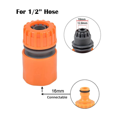 1-Pcs 1/2" 3/4" 1" Garden Hose Quick Connect Adapters -EU BPS Threaded Fittings for Faucets, Spray Guns & Watering Systems