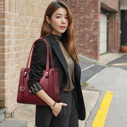 Genuine Brand High Quality Pu Leather Casual Tote Luxury Handbags Women Bags Designer Shoulder Top-handle Bags for Women Sac