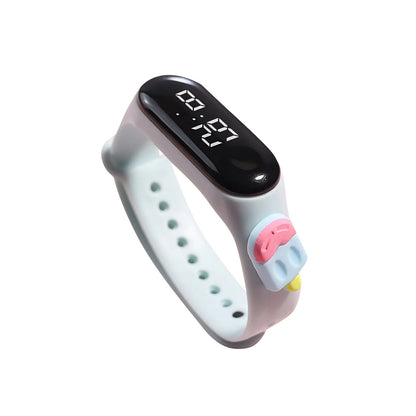 Multi-color Smart Watch For Children Boy Girl Fashion LED Digital Wrist Watches Silicone Strap Waterproof Sport Watch Relogio - Qoraheyhub
