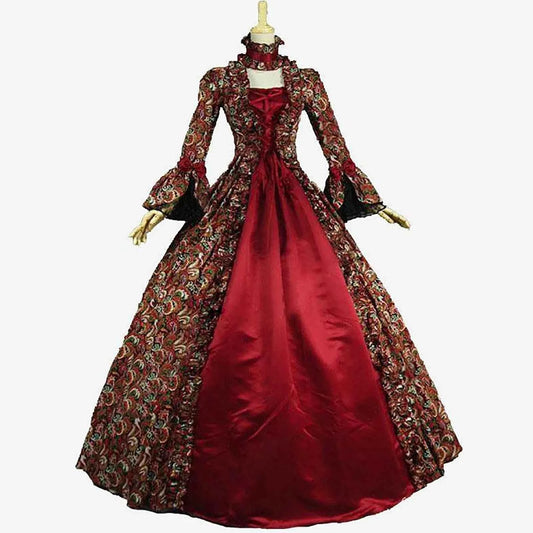 Medieval Hood Green Cocktail Dress Vintage Party Costume Masquerade Prom Dress Floor Sexy Anime Cosplay Costumes Vestidos