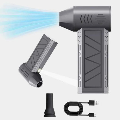 130000 RPM Mini Air Blower Electric Turbo Jet Fan Air Duster 3 Gear Turbo Violent Blower Rechargeable Industrial Duct Fan