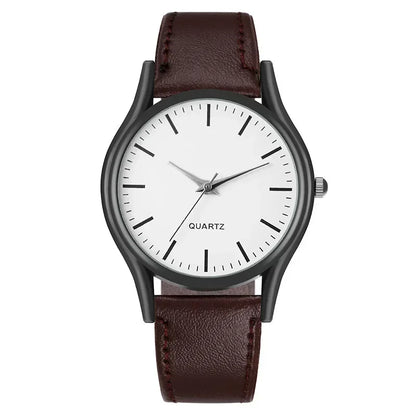 Reloj Hombre Watches for Men Business Mens Watch Luxury Leather Bracelet Quartz Wristwatch Casual Clock Gift Montres Hommes - Qoraheyhub