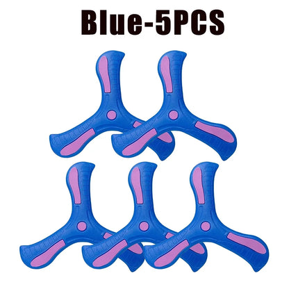 1-20PCS Kids Triangle Boomerang EVA Foam Flying Disc Outdoor Sports Toy Family Parent Child Interactive Game Birthday Gift - Qoraheyhub