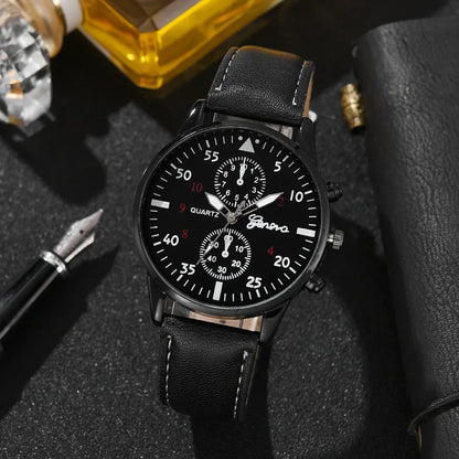 Reloj Hombre Watches for Men Business Mens Watch Luxury Leather Bracelet Quartz Wristwatch Casual Clock Gift Montres Hommes - Qoraheyhub