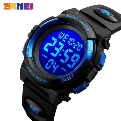 SKMEI 1266 Children's Watches for Boy Girl Color LED Display Digital Alarm Clock Waterproof Sports Kids Wristwatches 1548 Reloj - Qoraheyhub