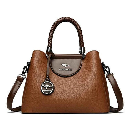 VANDERWAH 3 Layer Design Women's Handbags Luxury Designer Shoulder Crossbody Bags High Quality PU Leather Ladies Casual Tote Bag