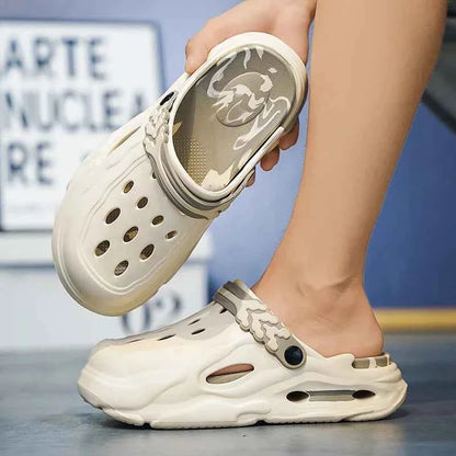 Summer Men Slippers Platform Outdoor Sandals Clogs Comfortable Beach Slippers Flip Flop Casual Indoor Slides Garden Shoes Couple