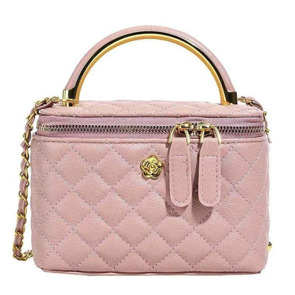 2025 New Women's Large Capacity Diamond Grid Single Shoulder Diagonal Cross Hand-held Small Square Bag, Famous Luxury Designer