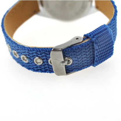 Chaoyada Children Boys Girls 24hours Canvas Quartz Wristwatches Kids Students Military Waterproof Watches - Qoraheyhub