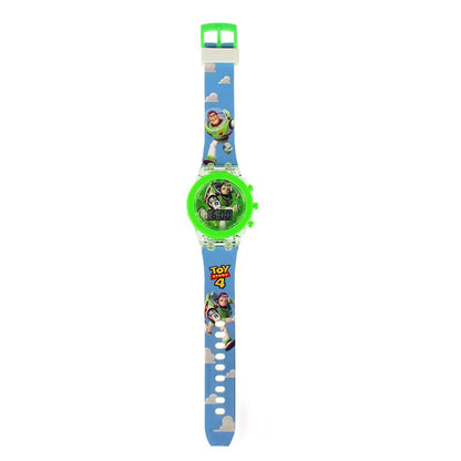 Flash Light Spiderman Kids Watches For Boys Cartoon shark Mickey Children Watch Girls Student Digital Clock Gifts Toy - Qoraheyhub