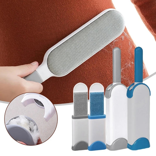 Magic Clothes Lint Remover Reusable Pet Cat Hair Fur Roller Brush Reusable Static Dusting Cleaning Brushes Manual Cleaner Tool - Qoraheyhub
