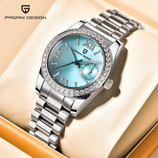 PAGANI DESIGN 2024 New 32MM Women's Wristwatch Elegant Luxury Quartz Watch For Women Fashion Waterproof Watches Sapphire Clock - Qoraheyhub