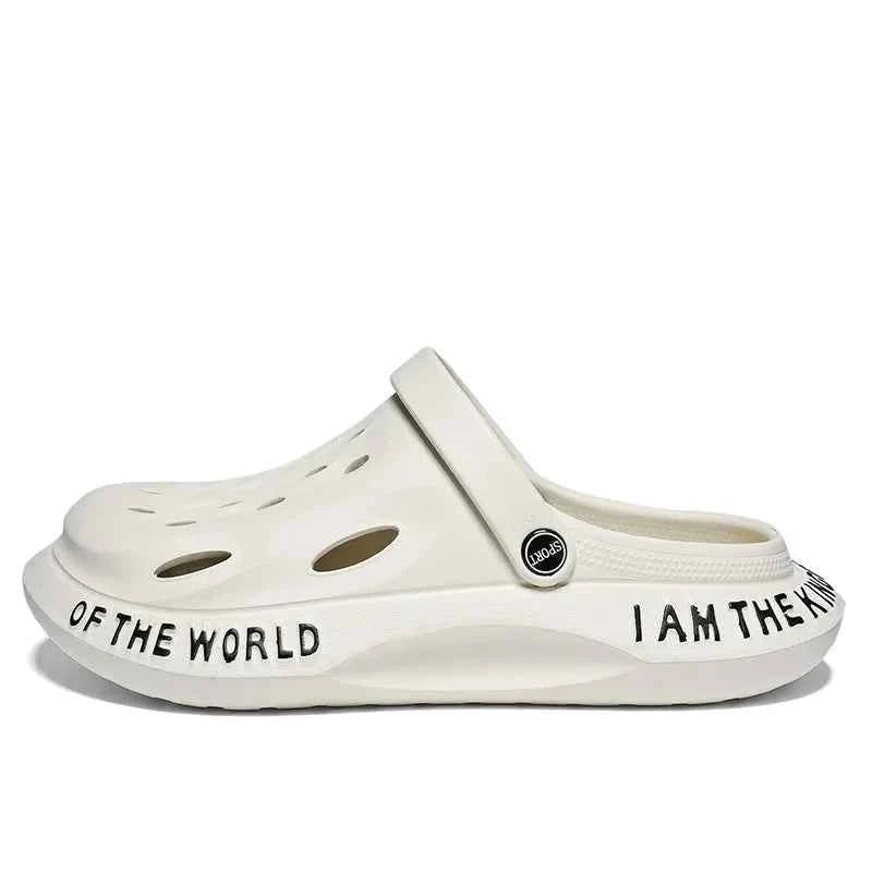 New Summer Fashion Black Men's Clogs Soft Comfortable Platform Sandals Men Plus Size 48 Beach Sandals Male sandalias de playa