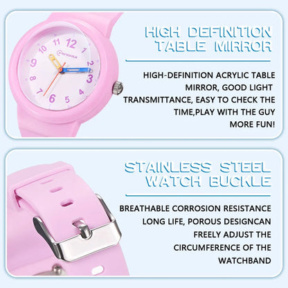 UTHAI CA03 3-12 Year Old Children's Watch Fashion Simple Sports Comfortable Waterproof High Boys Girls Quality Quartz Watches - Qoraheyhub