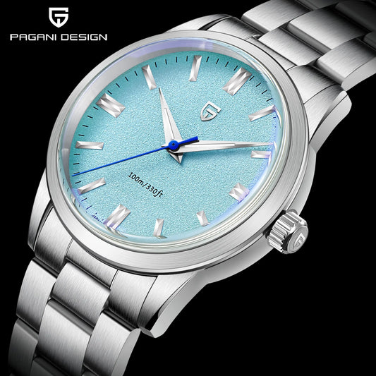 PAGANI DESIGN 2024 New 38mm Men's Quartz Watches Stainless Steel AR Coating Sapphire VH31 Business Sports Watches Watch for Men - Qoraheyhub
