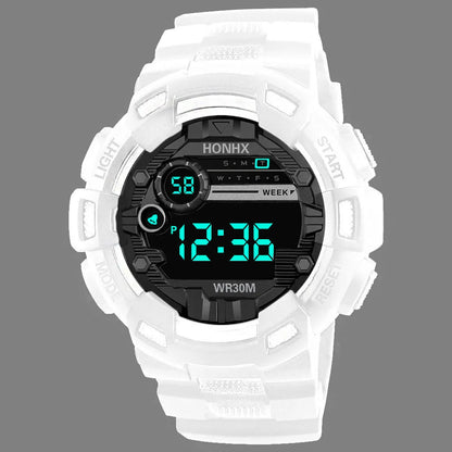 Military Men Watch Men's Digital Watches Sports Electronic Wristwatch 50MM Large Dial Clock Waterproof Sport Watch for Boy Child - Qoraheyhub