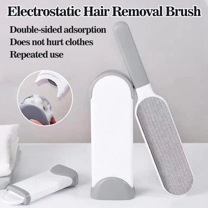 Magic Clothes Lint Remover Reusable Pet Cat Hair Fur Roller Brush Reusable Static Dusting Cleaning Brushes Manual Cleaner Tool - Qoraheyhub