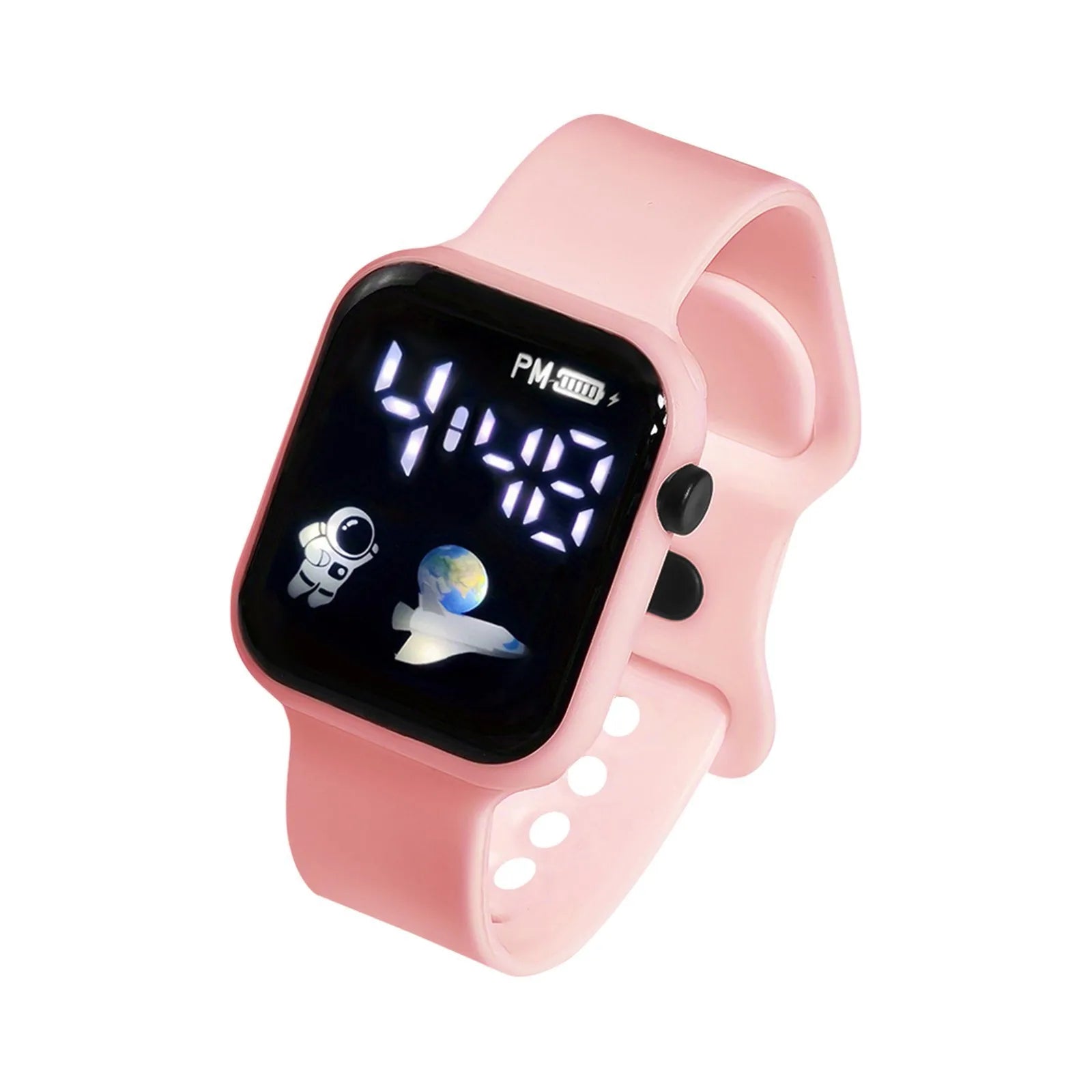 Kids Watch Sport LED Digital Watches Spaceman Silicone Strap Waterproof Electronic Wristwatch for Children Boys Girls Gifts - Qoraheyhub