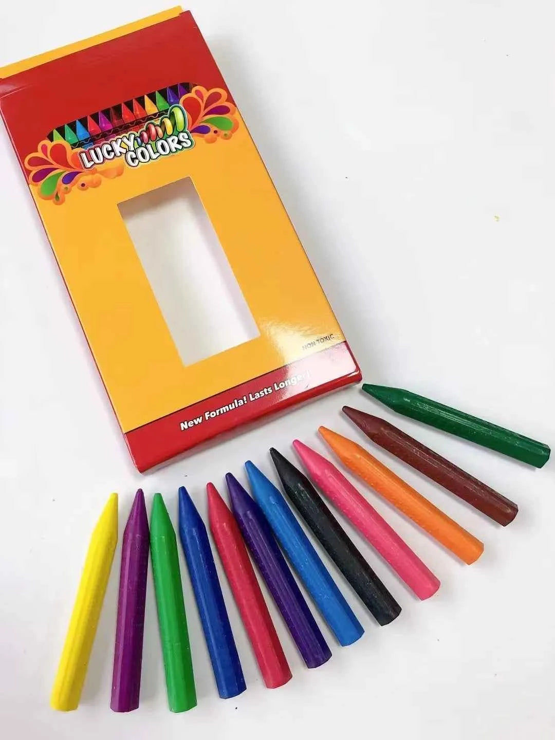 12Colors Wax Crayon Do not Dirty Hands Washable Crayons Drawing Painting Crayon Sticks Colored Wax Crayons Art Supply