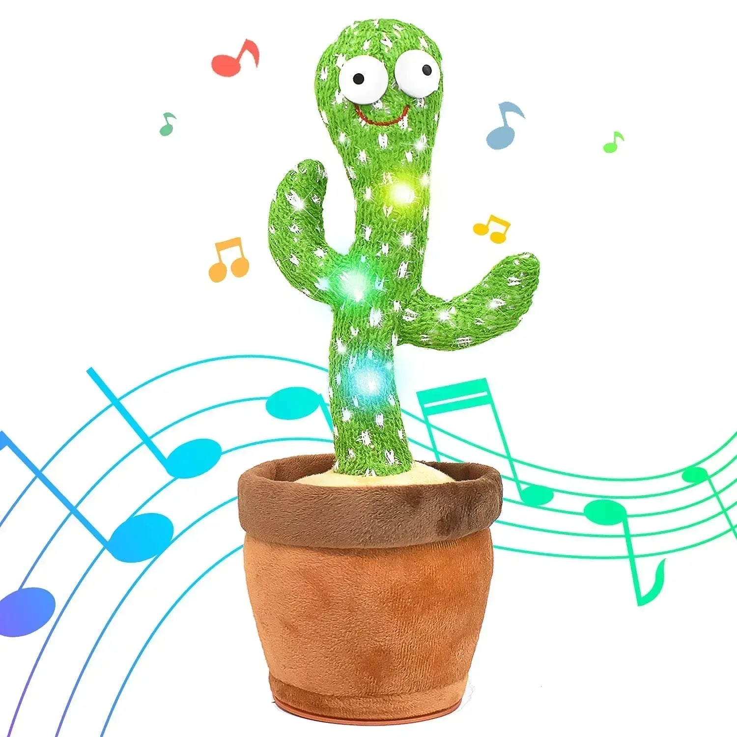 Smart Electronic Plush Toy for Baby Singing Dancing Talking and Sound Recording Cactus Toys for Kids Xmas Gifts for Children - Qoraheyhub