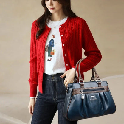 Three Layers Luxury Casual Tote Women Bag High Quality Pu Leather Ladies Hand Bags for Women Big Shoulder Crossbody Bags Sac New
