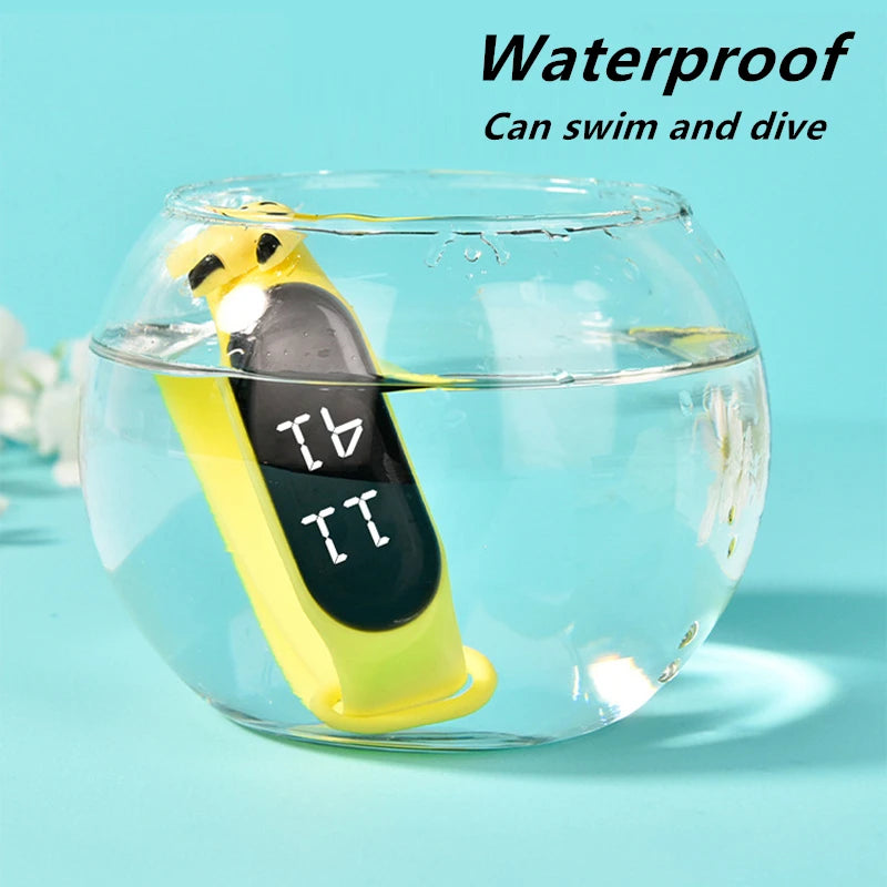 Waterproof Sports Watch for Kids Cartoon Dinosaur Unicorn Toys Children Led Digital Electronic Watch for Boys Girls Bracelet - Qoraheyhub