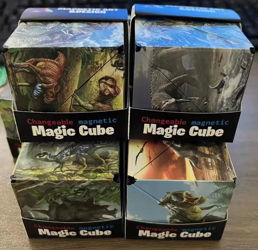Magic Infinite Cosmic Cube Shasibo Cubes Magnetic Changeable Cubes Magnetic Cubes Magnet Fidget AntiStres Flip Cubic Puzzle Toys - Qoraheyhub