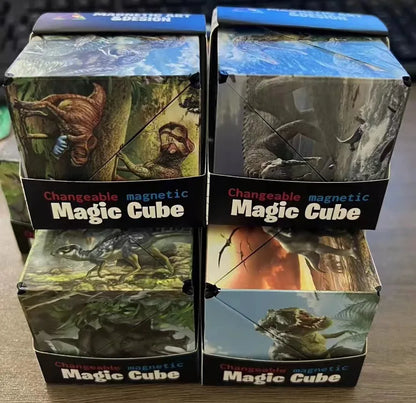Magic Infinite Cosmic Cube Shasibo Cubes Magnetic Changeable Cubes Magnetic Cubes Magnet Fidget AntiStres Flip Cubic Puzzle Toys - Qoraheyhub