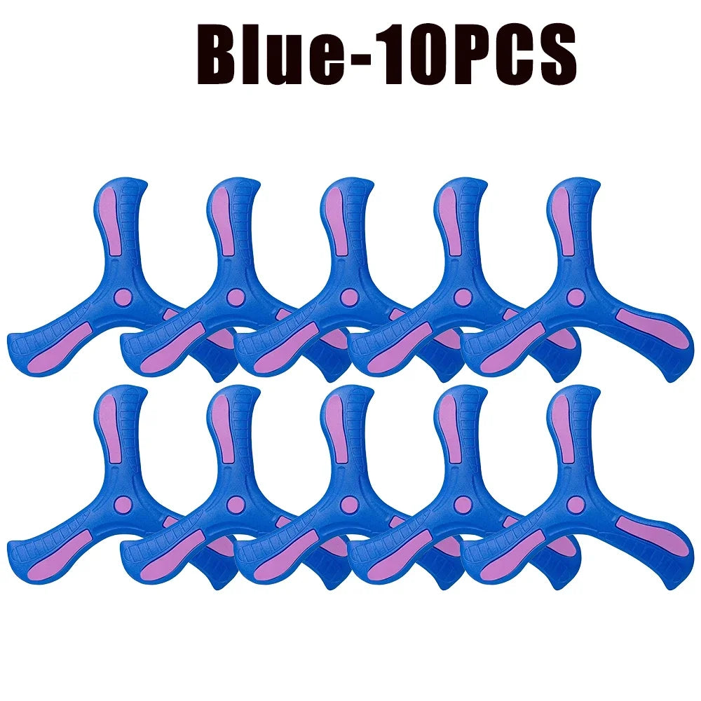 1-20PCS Kids Triangle Boomerang EVA Foam Flying Disc Outdoor Sports Toy Family Parent Child Interactive Game Birthday Gift - Qoraheyhub