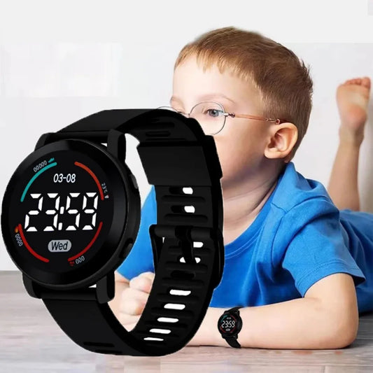 Children's Watches Fashion Digital Watches for Kids Waterproof Sport LED Electronic Wristwatch Simple Boys Girls Student Clock - Qoraheyhub