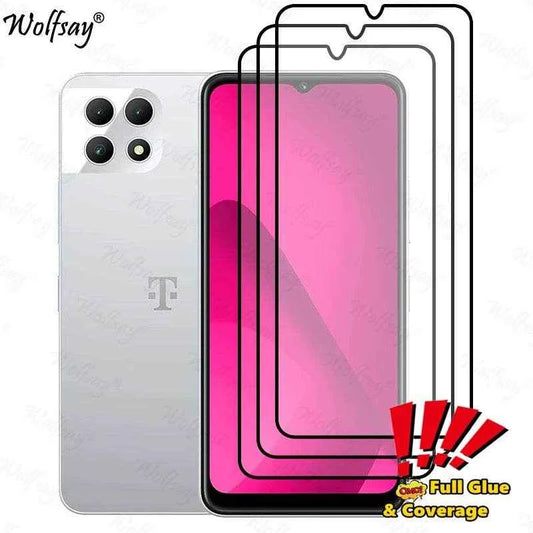 Full Cover Screen Protector For T-Mobile REVVL 7 Tempered Glass For T-Mobile REVVL 7 Pro Screen Glass For T-Mobile REVVL 7 Glass