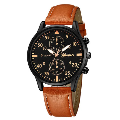 Reloj Hombre Watches for Men Business Mens Watch Luxury Leather Bracelet Quartz Wristwatch Casual Clock Gift Montres Hommes - Qoraheyhub