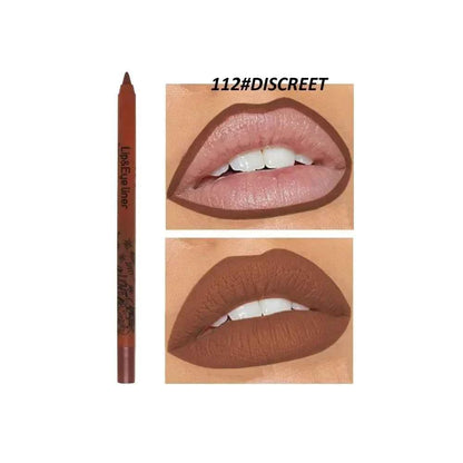 20 Color Slim Lip Liner Pencil Sexy Pink Brown Rose Lip Outline Matte Nude Lipstick Contouring Tint Waterproof Crayon Pen Makeup