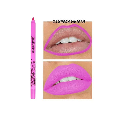20 Color Slim Lip Liner Pencil Sexy Pink Brown Rose Lip Outline Matte Nude Lipstick Contouring Tint Waterproof Crayon Pen Makeup - Jewelrieshub - 17 - jewelrieshub.com - Jewelrieshub - 17