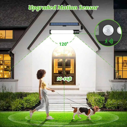 316/158 LED Solar Lamp Motion Sensor Outdoor Camping Wall Light Waterproof Solar Powered Security Light Garden Fence Garden