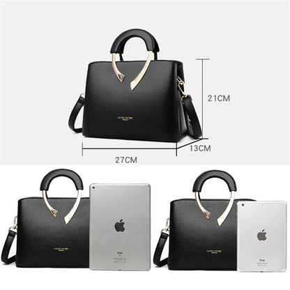 GENUINE VANDERWAH High Quality Pu Leather Casual Tote Luxury Handbags Women Bags Designer Shoulder Crossbody Bags for Women 2025