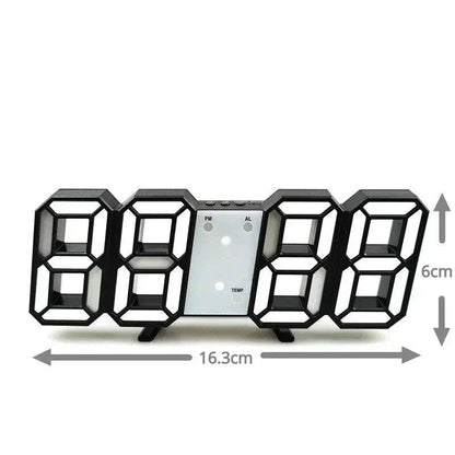 Purchase Products Clock 3D LED Digital Alarm Clock Wall Clock Time/date/temperature For Home/kitchen/office Clocks Decor Garden Qoraheyhub 03 02 05 03-02-05-04-01-07-06-08-