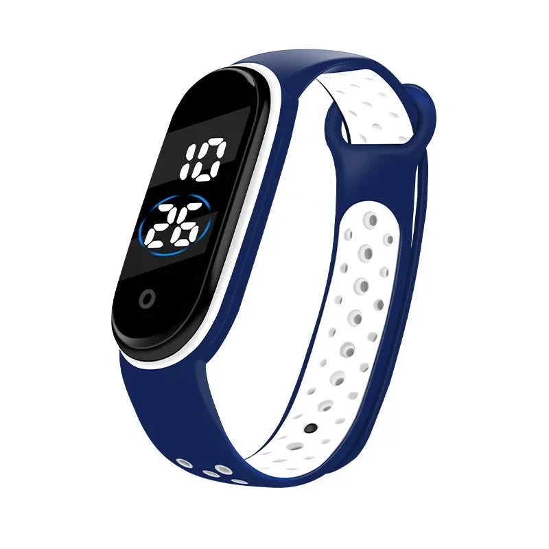 Fashion Sports Watch for Kids Children Waterproof Led Digital Watch Ultra-light Silicone Strap Teen Boys Girls WristWatch Unisex - Qoraheyhub