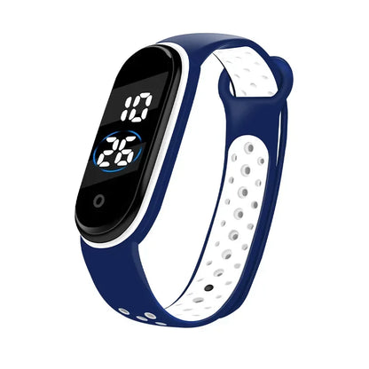 Fashion Sports Watch for Kids Children Waterproof Led Digital Watch Ultra-light Silicone Strap Teen Boys Girls WristWatch Unisex - Qoraheyhub