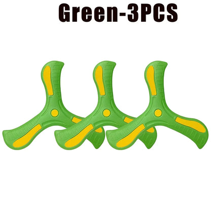 1-20PCS Kids Triangle Boomerang EVA Foam Flying Disc Outdoor Sports Toy Family Parent Child Interactive Game Birthday Gift - Qoraheyhub