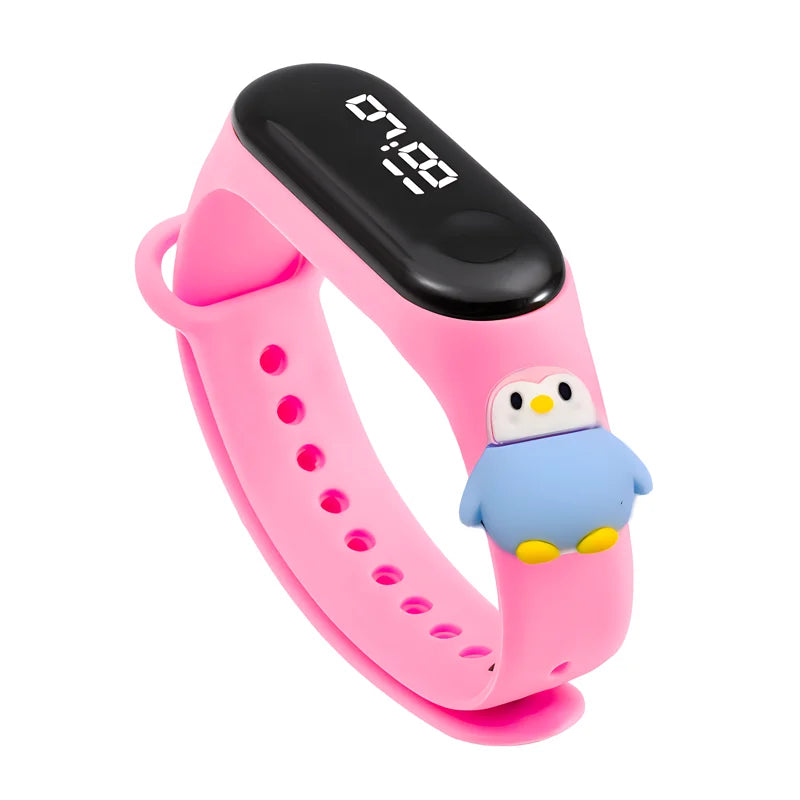 Waterproof Sports Watch for Kids Cartoon Dinosaur Unicorn Toys Children Led Digital Electronic Watch for Boys Girls Bracelet - Qoraheyhub