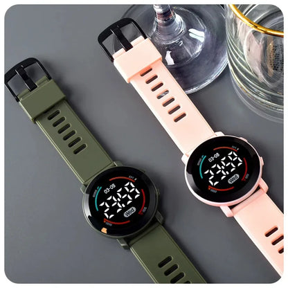 Children's Watches Fashion Digital Watches for Kids Waterproof Sport LED Electronic Wristwatch Simple Boys Girls Student Clock - Qoraheyhub